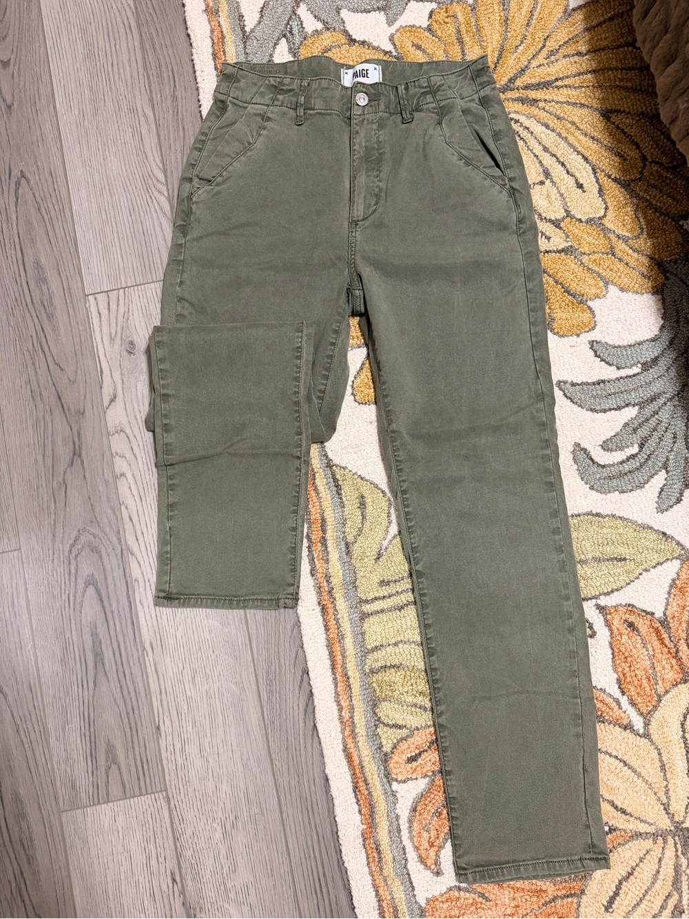Paige Olive Green Pants